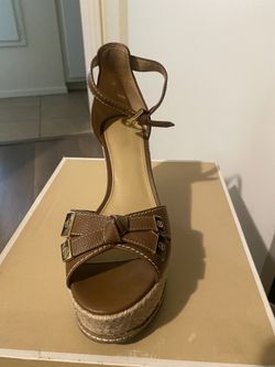 Michael Kors,Leonor Plat Form,Burnished Leather 