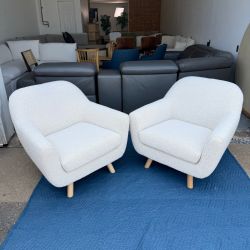 Article Gabriola 34" Lounge Chair - Ivory Bouclé
