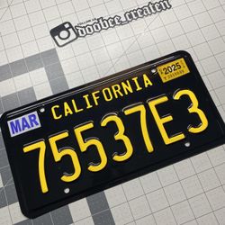 Wrapped License Plate. 