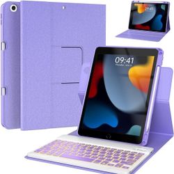 iPad Pro 7th,8th,9th Generation 10.5-inch Air 3 Case with Keyboard Pencil Holder