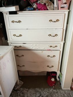 Heavy. Real Wood French Dresser!