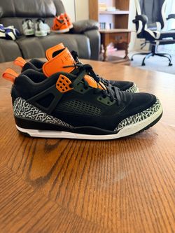 Jordan Spizike Black Orange Cement Sneakers
