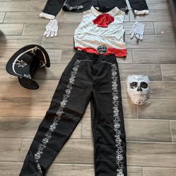 Day Of The Dead Costume For Men, Mariachi Costume Pants Size M Coat L