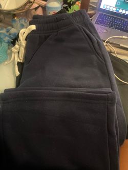 navy blue jort sweatpants