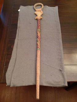 Hand carved African style cane