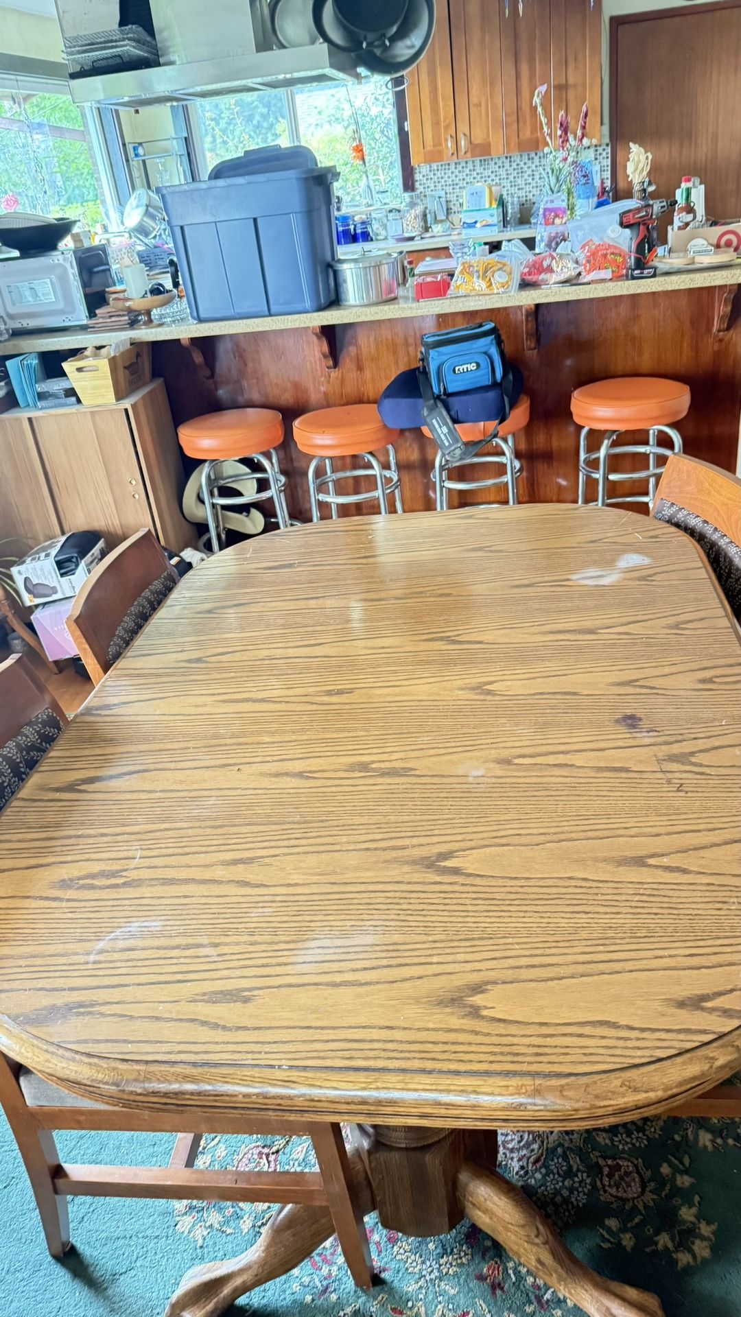 Oak Veneer, Rectangle, Dining Table