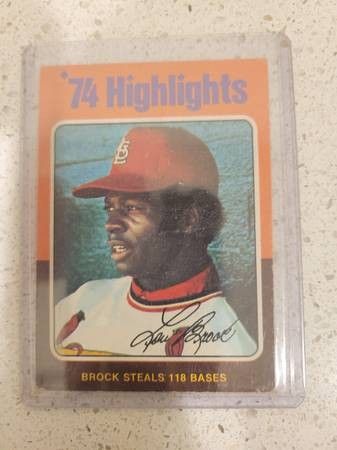 1975 Topps - '74 Highlights #2 Lou Brock