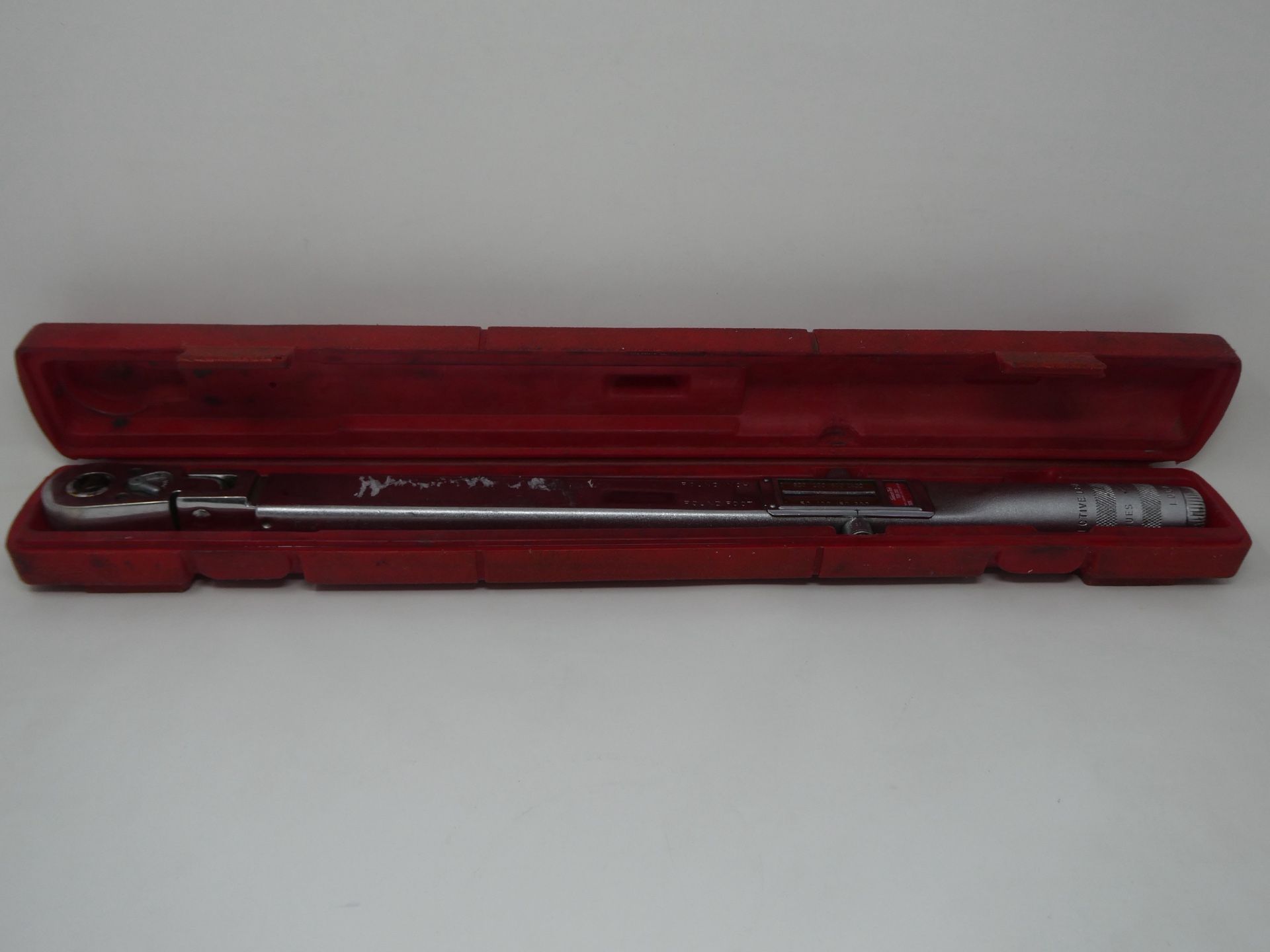 Snap-On TQR200 1/2” Click Torque Wrench 18” Handle