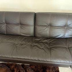 Pristine Faux Leather Futon 