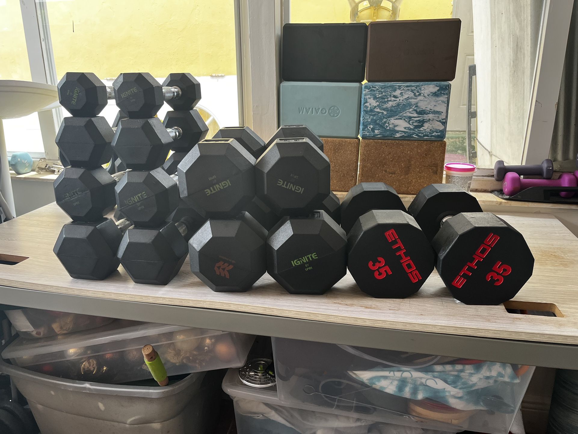 Dumbbell Set 5–35 lbs (Complete 7 Pairs / 280 lbs)