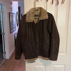 VINTAGE Mens Bomber Leather Jacket 