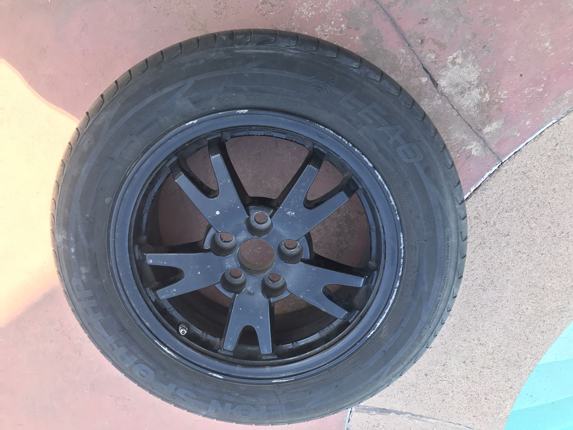 RIM WITH TIRE SIZE 15 FOR 2010-2015 TOYOTA PRIUS REGULAR