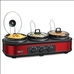 3 pot slow cooker Bella new