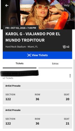 Karol G Tickets
