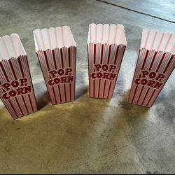 4 Popcorn Containers