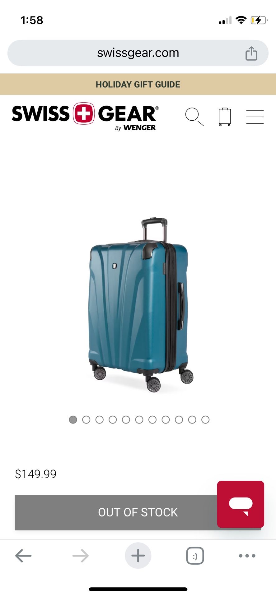 SwissGear Cascade Hardside Checked Suitcase Luggage - Feel Free to Ask Questions