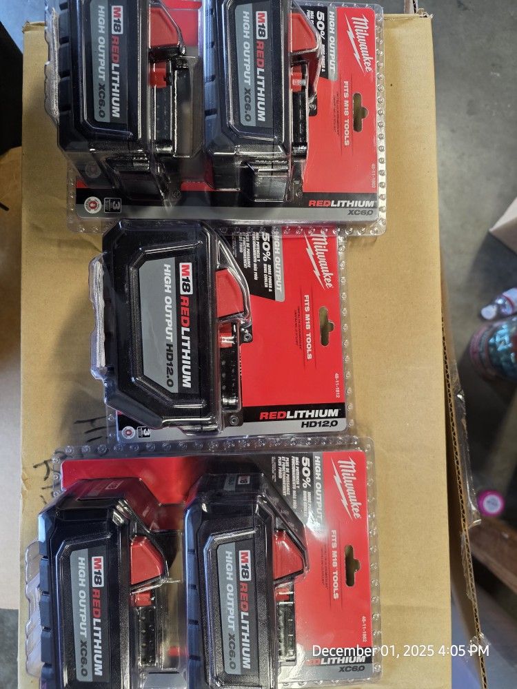 M18 Milwaukee Batteries 