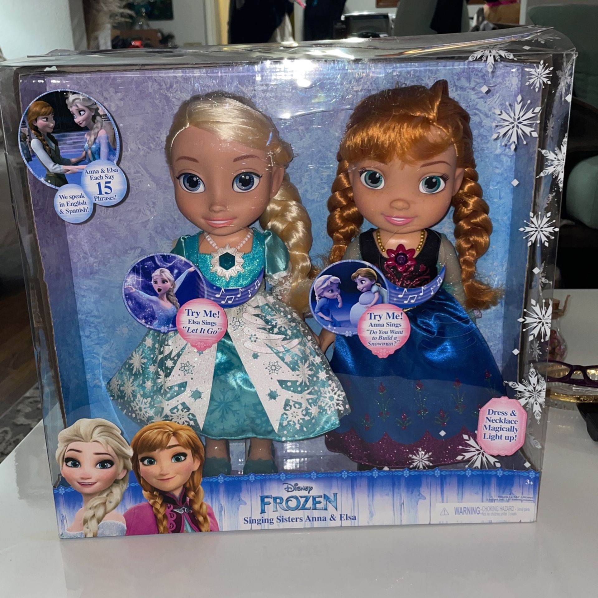 Frozen Singing Sisters Dolls Singing Doll Frozen Singing Necklace