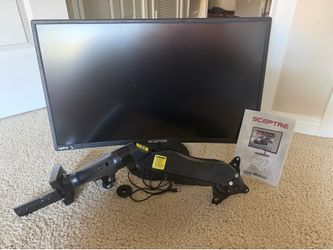 Sceptre C27 curved monitor with desk mount included