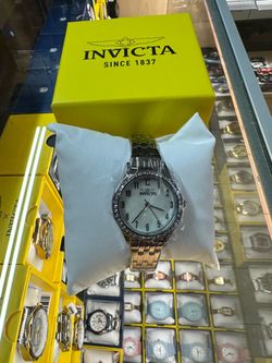 INVICTA CELESTIAL LADY WOMENS WATCH 30MM SILVER STEEL CRYSTAL WHITE DIAL 70459