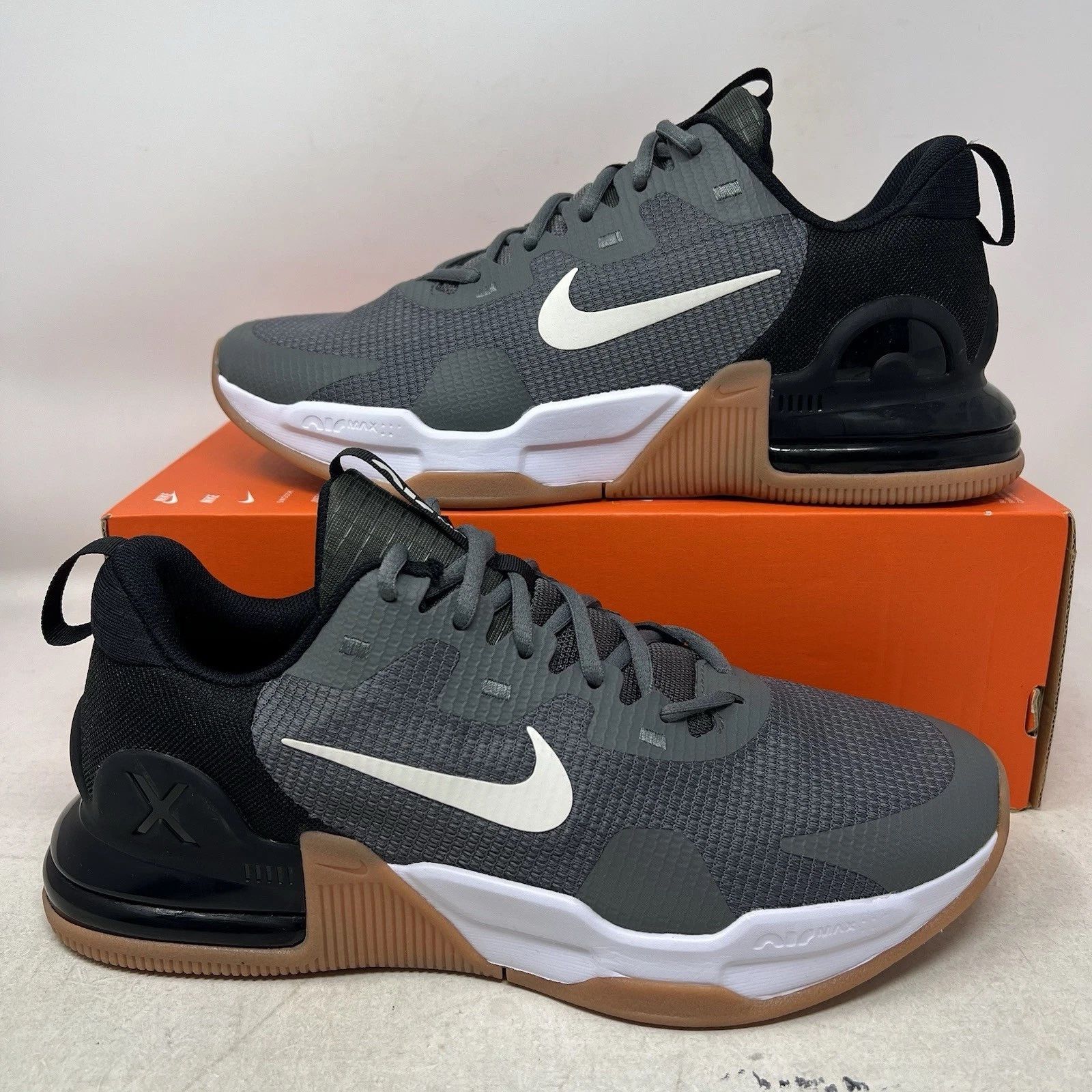 Men's Nike Air Max Alpha Trainer 5 Training Shoes- Iron Grey Gum - Size 9.5