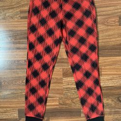 Victoria’s Secret Small Red Black Diamond Plaid Pajama Pant