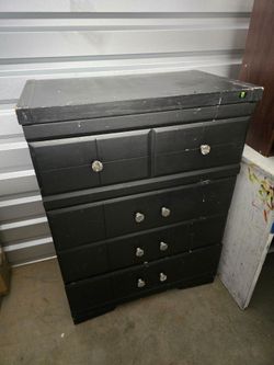 Black Wood Dresser