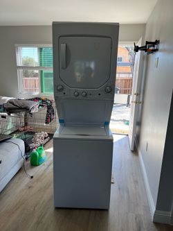 GE stacked washer and dryer