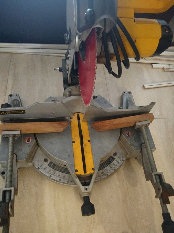 DeWalt chop saw 12in Freud 80 tooth blade hold down clamps for Sale in