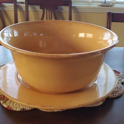 Beautiful Pier 1 Set Large Bowl/Platter Toscana Earthenware Italy