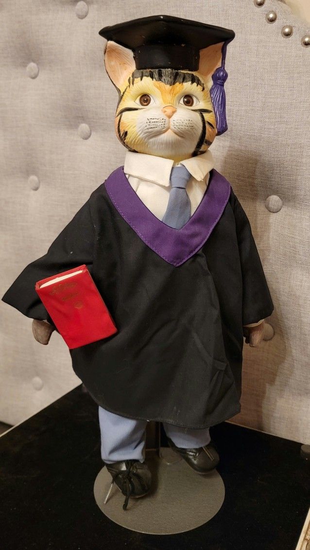 Vintage Bisque Porcelain Cat