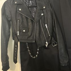 Pleather “leather” Moto Jacket