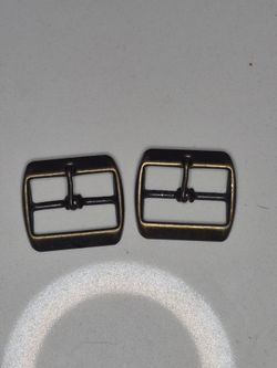 Birkenstock 1-1/4in Antique Brass Replacement Buckles Pair Sandal Repair