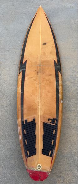 Vintage Minard Lightning Bolt Surfboard