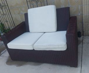 Garden Outdoor Couch  With 3 Cushions
