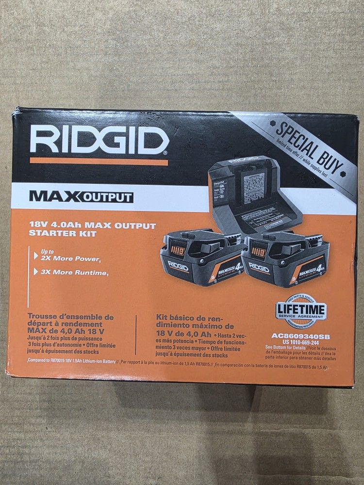 Ridgid Batteries And Charger