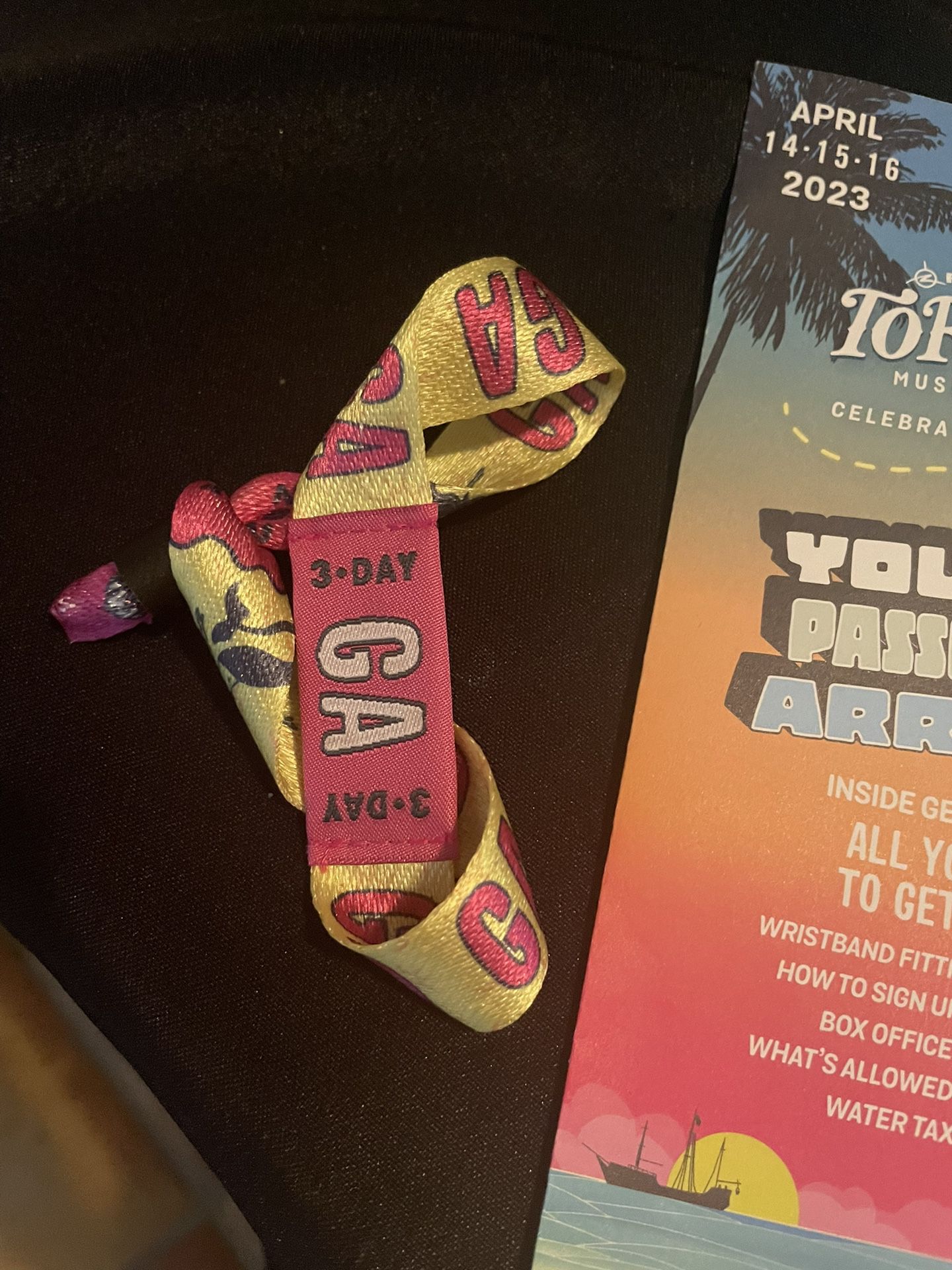 Two GA 3 Day Tortuga Tickets 