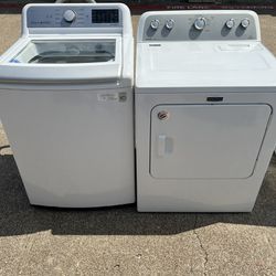 Very Nice Mix And Match LG Top Load Washer , Maytag Electric Dryer 