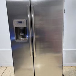 GE Profile 25.3 cu. ft. Side by Side Stainless Steel Refrigerator - GSE25GSHKCSS 