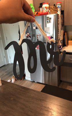 Diy wooden “Mr” and “Mrs” signs