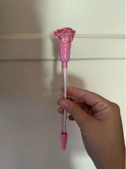 Pink Rose Light Up Pen