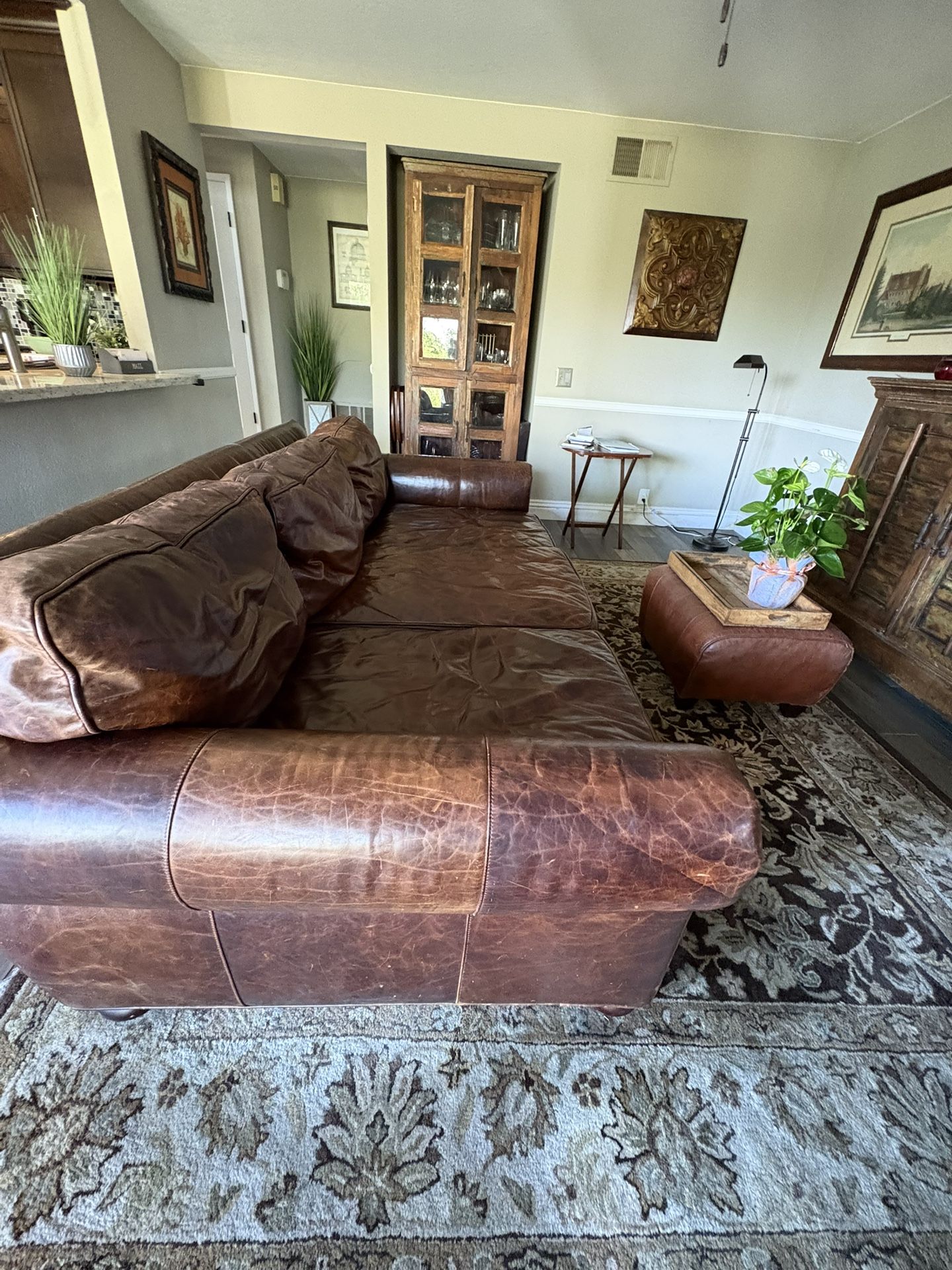 Restoration Leather Couch 