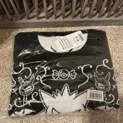 Pokemon center Sweet Temptations Black Gengar Halloween Sweater XL New 