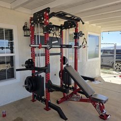 Functional Trainer / Squat Rack | Set of Weights | Adj Bench | Advance barbell | FREE DELIVERY 🚛