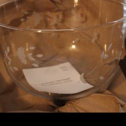 Tazón Para Ensaladas De Cristal Heritage Princess House 