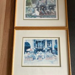 2 Watercolor Paintings Signed And Numbered By Artist Robert E Kennedy