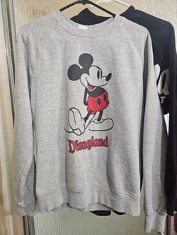 Disneyland Mickey Mouse Gray Crewneck Sweatshirt