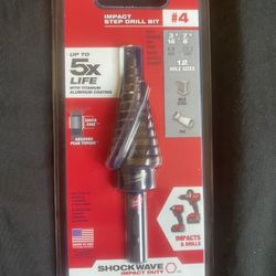 Milwaukee Step Drill Bit Impact Rated 