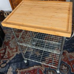 Trinity Bamboo Ecostorage Kitchen Cart