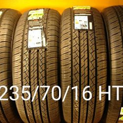 235/70/16 For Sale 4 New Tires We Service Motorcycle Tires
